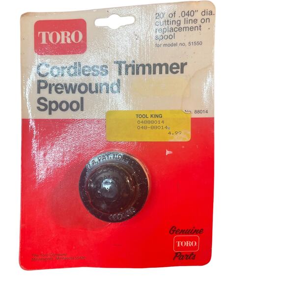 TORO Cordless Trimmer Prewound Spool 20' 88014 - Picture 1 of 3